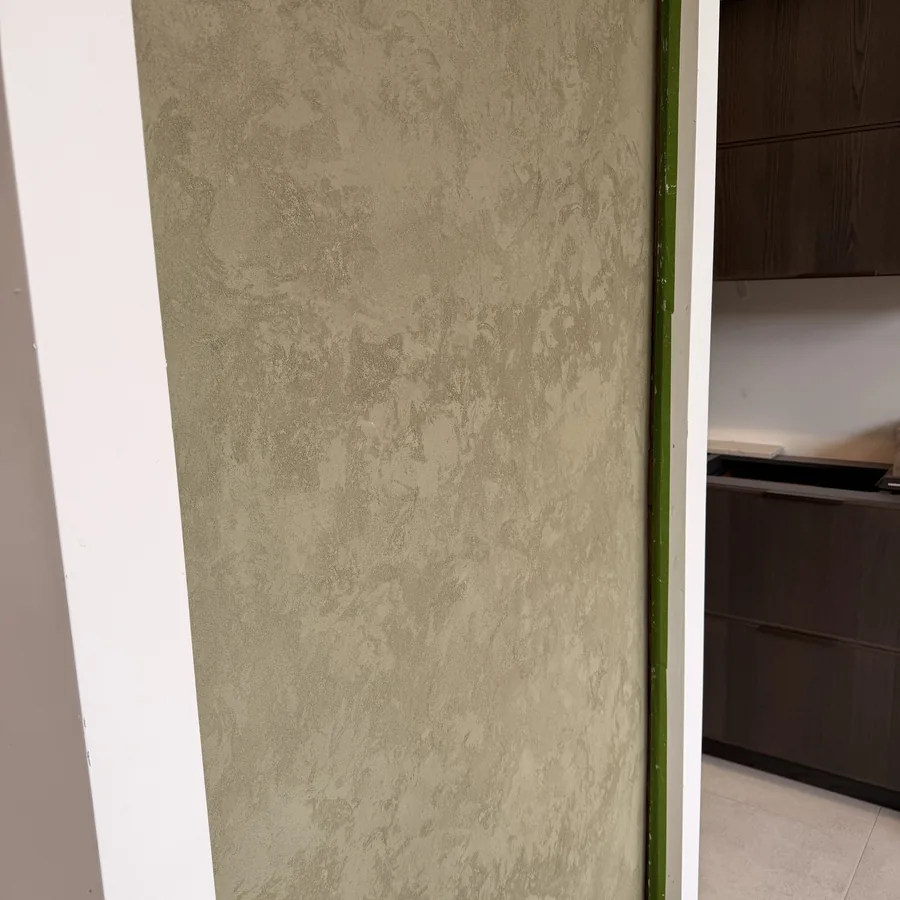 Textured Oltre microcement Style coat applied in a commercial space