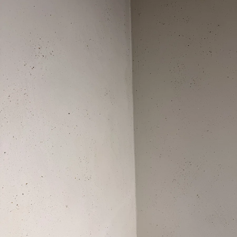 Smooth Oltre microcement wall finish, suited to bathrooms, wet rooms and kitchens